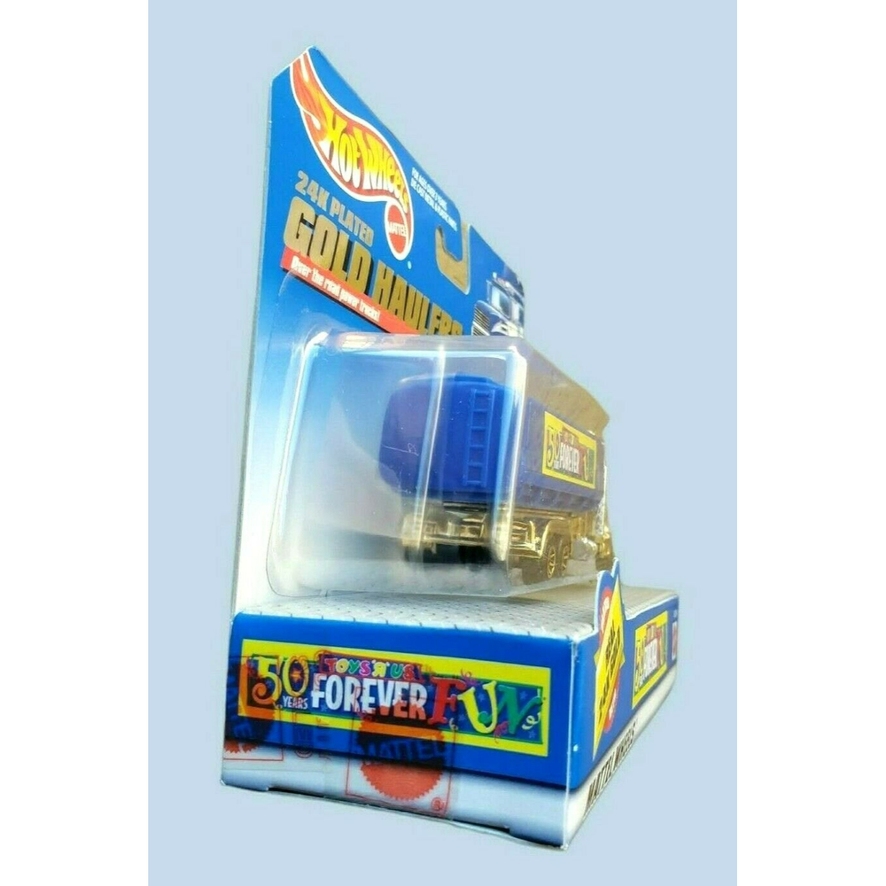 1998 Hot Wheels 24K Plated Gold Semi Truck Haulers Toys R Us 50 Years Forever - Picture 4 of 11